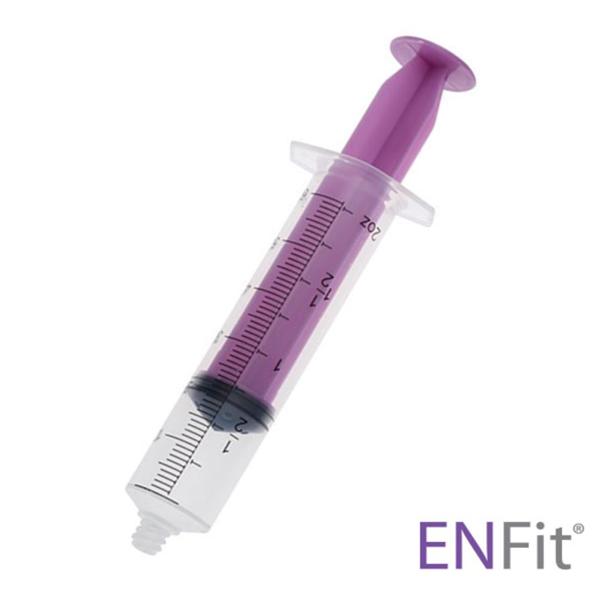 Syringe 60cc Enfit Tip AMSure Enteral Feeding 30/Case